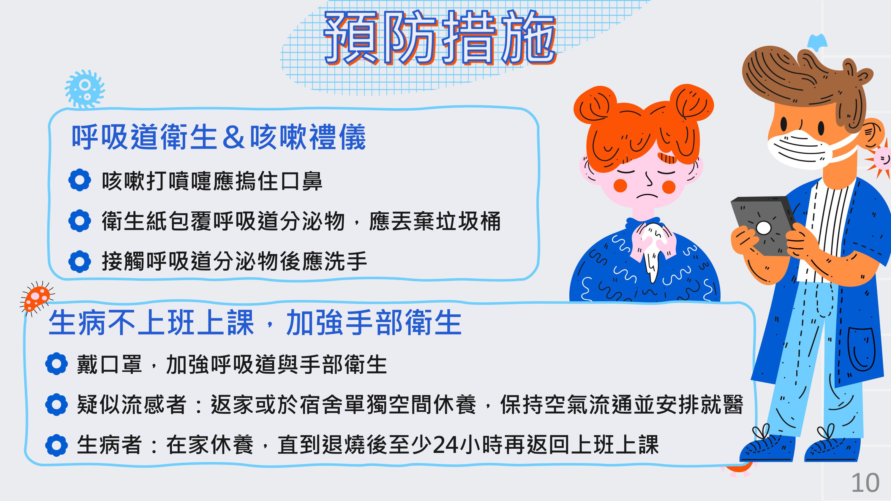 預防措施-衛福部疾管署宣導海報